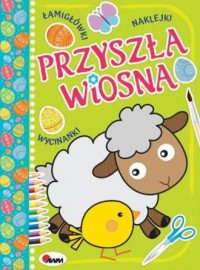 Przyszła wiosna. łamigłowki naklejki - okładka książki