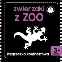 Zwierzaki z zoo. Książeczka kontrastowa - okładka książki