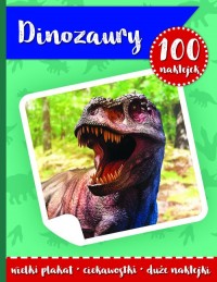 100 naklejek II- dinozaury - okładka książki