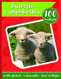 100 naklejek II - zwierzęta z gospodarstwa - okładka książki