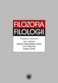 Filozofia filologii - okładka książki