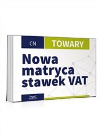 Nowa matryca stawek VAT-Towary - okładka książki