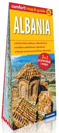 Comfort! map&guide Albania 2w1 - okładka książki