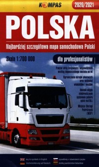 Mapa samochodowa 1:700 000 Polska - okładka książki
