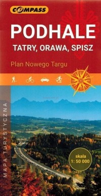 Mapa turystyczna - Podhale, Tatry, - okładka książki