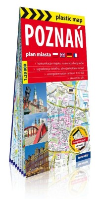Plastic map Poznań 1:20 000 plan - okładka książki