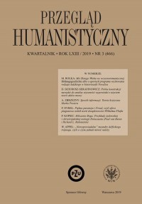 Przegląd Humanistyczny 2019/3 - okładka książki