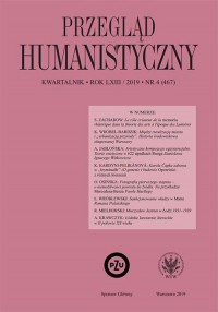 Przegląd Humanistyczny 2019/4 - okładka książki