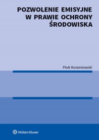 Pozwolenie emisyjne w prawie ochrony - okładka książki