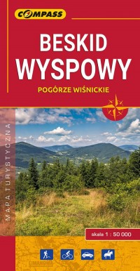 Beskid Wyspowy mapa laminowana - okładka książki