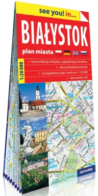 Białystok papierowy plan miasta - okładka książki