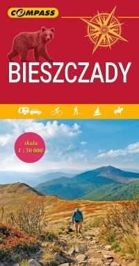 Bieszczady mapa turystyczna 1:50 - okładka książki