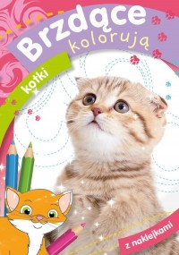 Brzdące kolorują kotki - okładka książki
