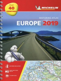 Europa 2019 Atlas samochodowy 1:1 - okładka książki