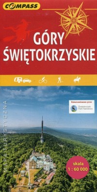 Góry Świętokrzyskie mapa turystyczna - okładka książki