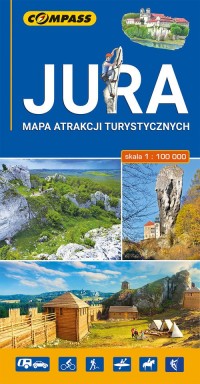 Jura mapa atrakcji turystycznych - okładka książki
