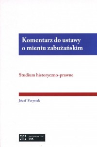 Komentarz do ustawy o mieniu zabużańskim. - okładka książki