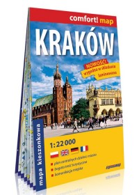Kraków kieszonkowy laminowany plan - okładka książki