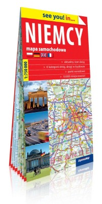 Niemcy papierowa mapa samochodowa - okładka książki