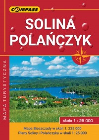 Solina Polańczyk Bieszczady mapa - okładka książki