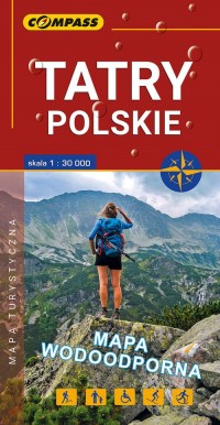 Tatry Polskie mapa foliowana - okładka książki