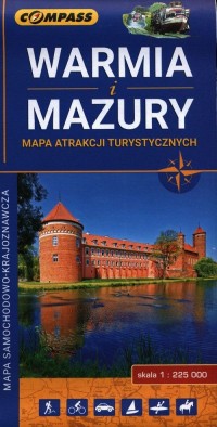Warmia i Mazury Mapa atrakcji turystycznych - okładka książki
