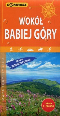 Wokół Babiej Góry mapa turystyczna - okładka książki