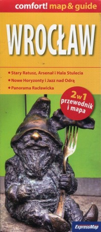 Wrocław 2w1 przewodnik i mapa - okładka książki