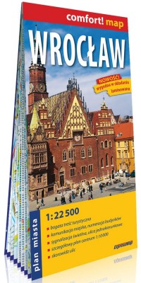 Wrocław laminowany plan miasta - okładka książki