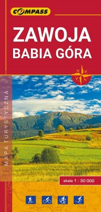 Zawoja Babia Góra mapa turystyczna - okładka książki