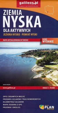 Ziemia Nyska mapa 1:70 000 - okładka książki