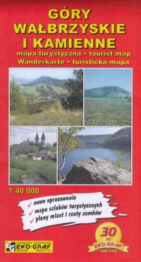 Góry Wałbrzyskie i Kamienne mapa - okładka książki