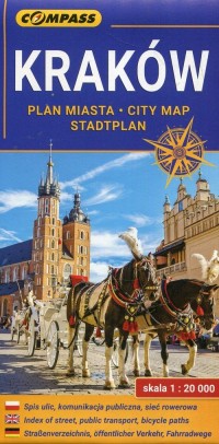 Kraków plan miasta 1:20 000 - okładka książki