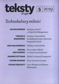 Teksty drugie 5/2019. Technokultury - okładka książki