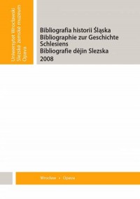 Bibliografia historii Śląska 2008 - okładka książki