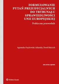 Formułowanie pytań prejudycjalnych - okładka książki