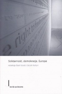 Solidarność, demokracja, Europa - okładka książki