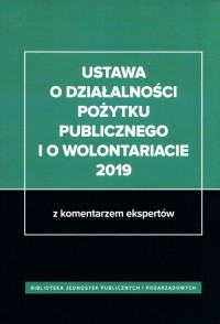 Ustawa o działalności pożytku publicznego - okładka książki