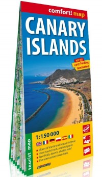 Canary Islands laminowana mapa - okładka książki