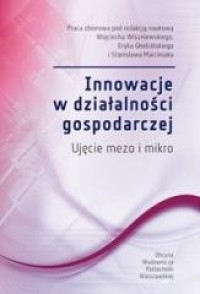 Innowacje w działalności gospodarczej - okładka książki