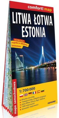 Litwa Łotwa Estonia comfort! map - okładka książki