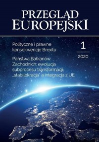 Przegląd Europejski 1/2020 - okładka książki