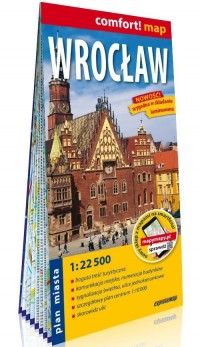 Wrocław laminowany plan miasta - okładka książki
