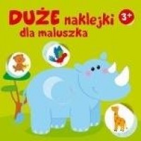 Duże naklejki dla maluszka - nosorożec - okładka książki