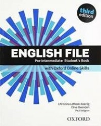 English File 3E Pre-Interm SB + - okładka podręcznika