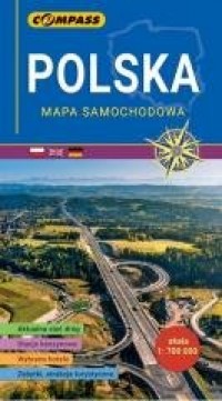 Mapa samochodowa - Polska 1:700 - okładka książki