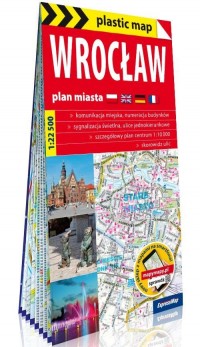 Plastic map Wrocław 1:22 500 plan - okładka książki