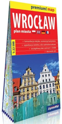 Premium! map Wrocław 1:22 500 plan - okładka książki