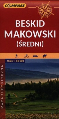 Mapa turystyczna - Beskid Makowski - okładka książki
