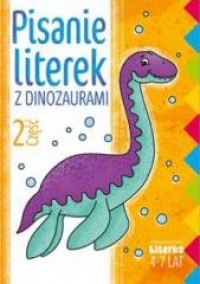 Pisanie literek z dinozaurami cz.2 - okładka książki